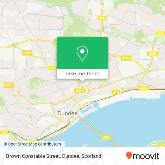 Brown Constable Street, Dundee map
