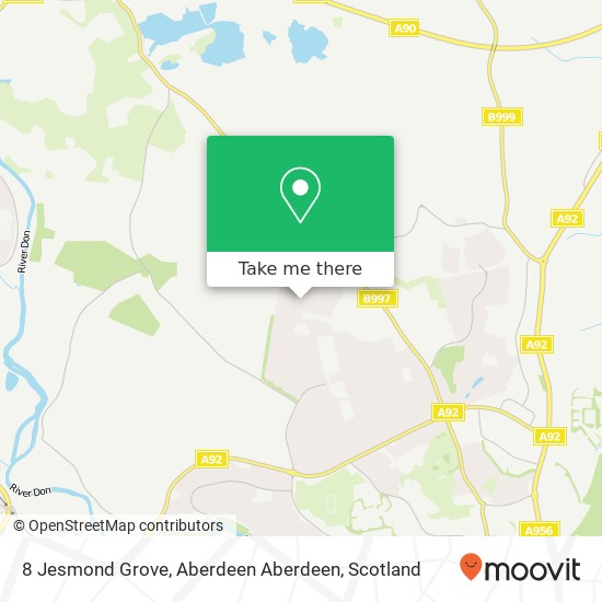 8 Jesmond Grove, Aberdeen Aberdeen map