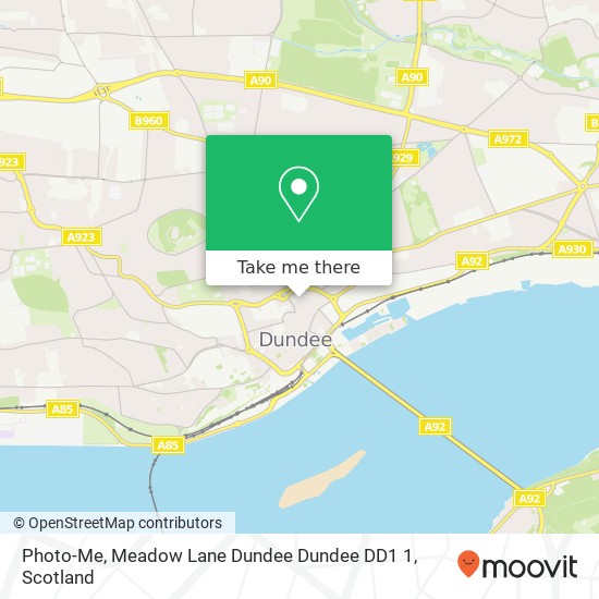 Photo-Me, Meadow Lane Dundee Dundee DD1 1 map