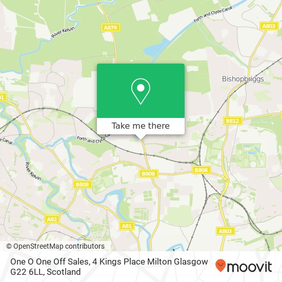 One O One Off Sales, 4 Kings Place Milton Glasgow G22 6LL map