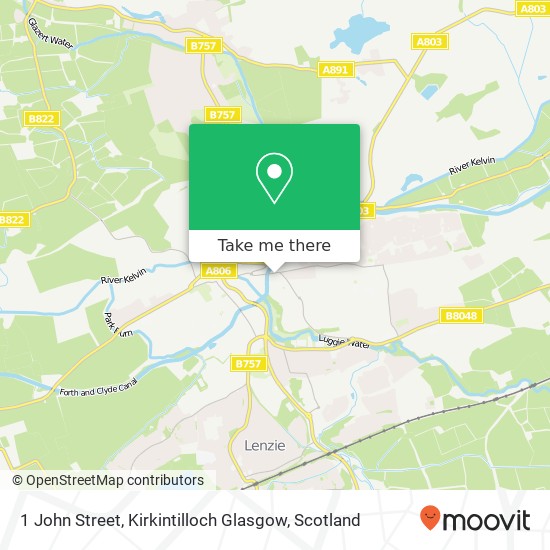 1 John Street, Kirkintilloch Glasgow map