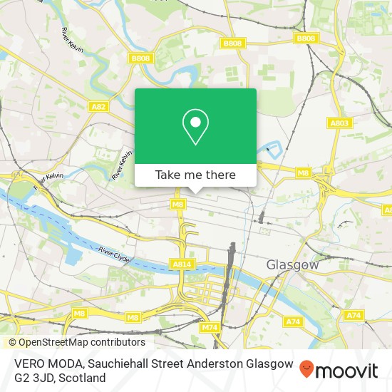 VERO MODA, Sauchiehall Street Anderston Glasgow G2 3JD map