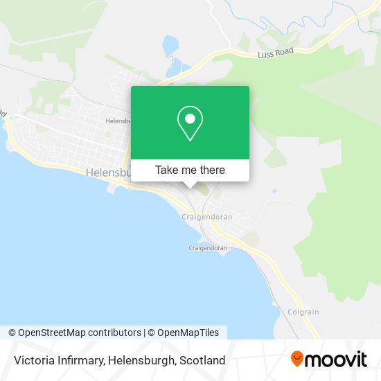 Victoria Infirmary, Helensburgh map