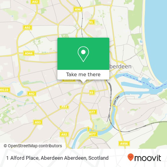 1 Alford Place, Aberdeen Aberdeen map