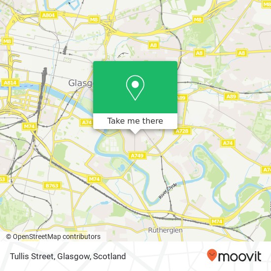 Tullis Street, Glasgow map
