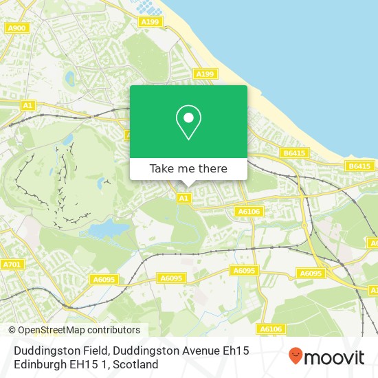 Duddingston Field, Duddingston Avenue Eh15 Edinburgh EH15 1 map