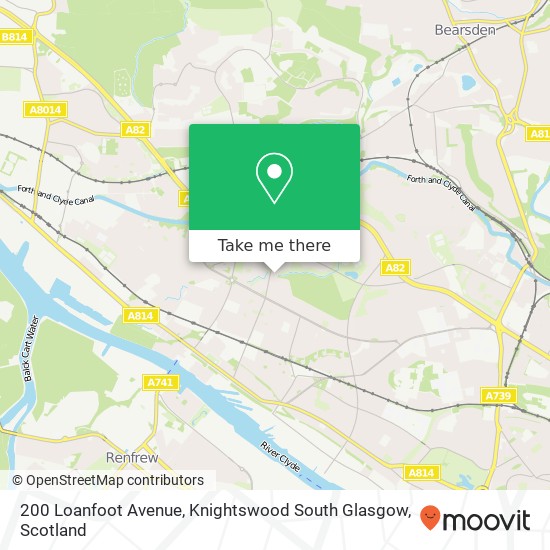 200 Loanfoot Avenue, Knightswood South Glasgow map