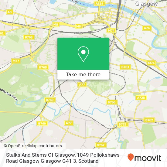 Stalks And Stems Of Glasgow, 1049 Pollokshaws Road Glasgow Glasgow G41 3 map