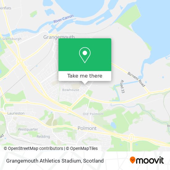 Grangemouth Athletics Stadium map