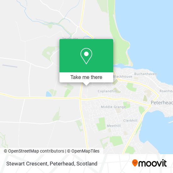 Stewart Crescent, Peterhead map