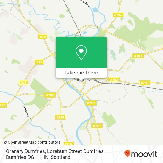 Granary Dumfries, Loreburn Street Dumfries Dumfries DG1 1HN map
