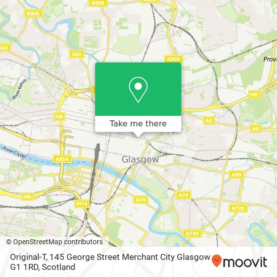 Original-T, 145 George Street Merchant City Glasgow G1 1RD map