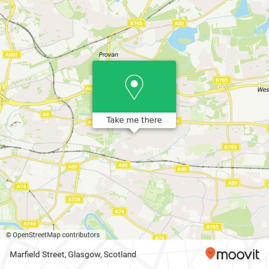 Marfield Street, Glasgow map