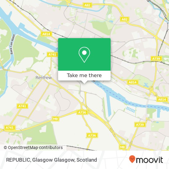REPUBLIC, Glasgow Glasgow map