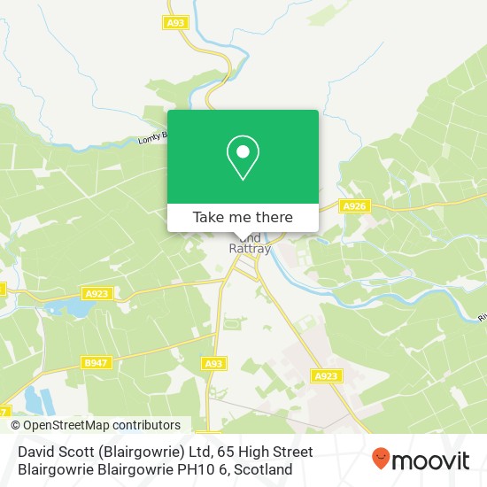 David Scott (Blairgowrie) Ltd, 65 High Street Blairgowrie Blairgowrie PH10 6 map