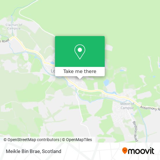 Meikle Bin Brae map