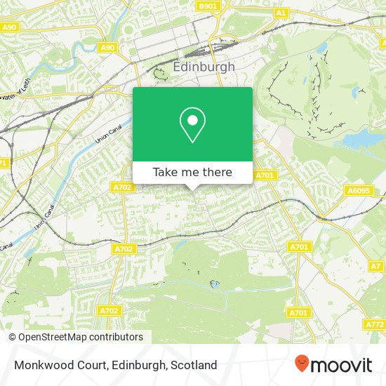 Monkwood Court, Edinburgh map