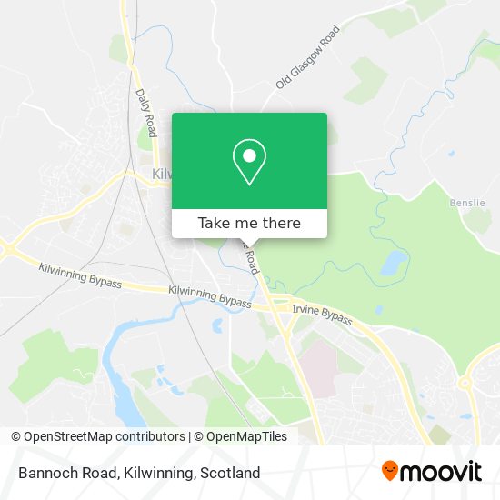Bannoch Road, Kilwinning map