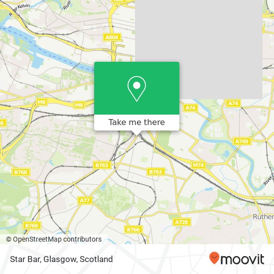 Star Bar, Glasgow map