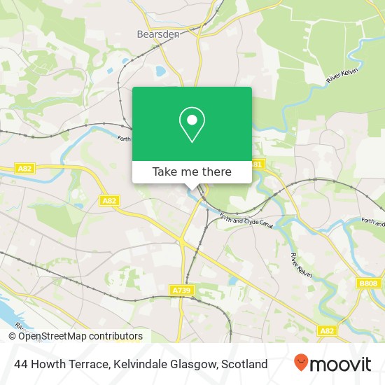 44 Howth Terrace, Kelvindale Glasgow map