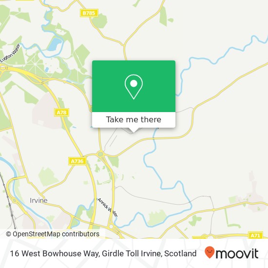 16 West Bowhouse Way, Girdle Toll Irvine map