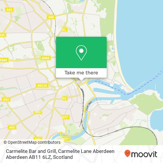 Carmelite Bar and Grill, Carmelite Lane Aberdeen Aberdeen AB11 6LZ map
