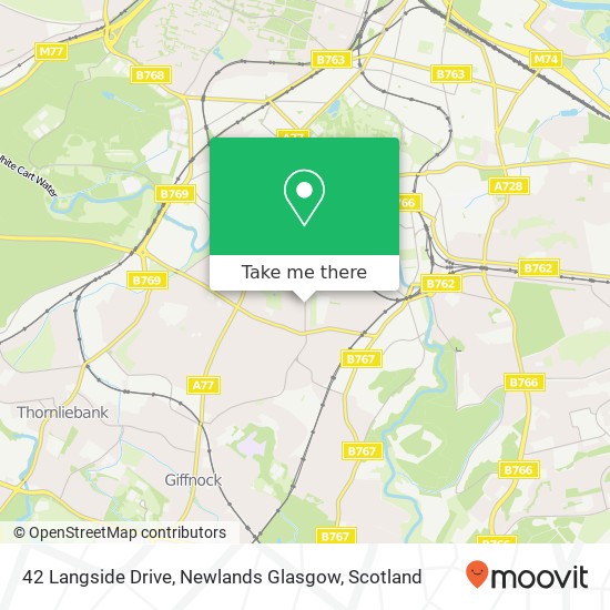 42 Langside Drive, Newlands Glasgow map