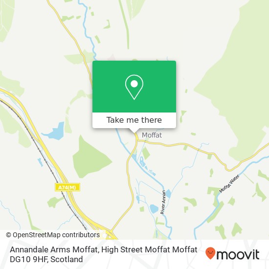Annandale Arms Moffat, High Street Moffat Moffat DG10 9HF map