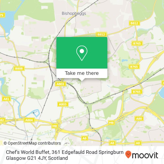 Chef's World Buffet, 361 Edgefauld Road Springburn Glasgow G21 4JY map
