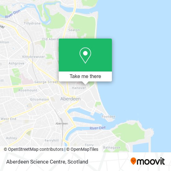 Aberdeen Science Centre map