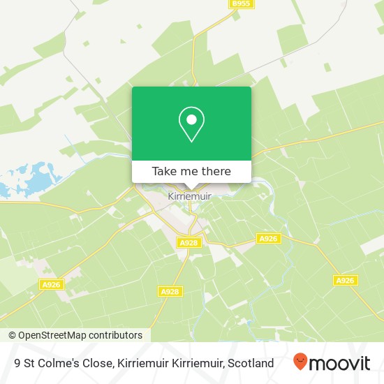 9 St Colme's Close, Kirriemuir Kirriemuir map