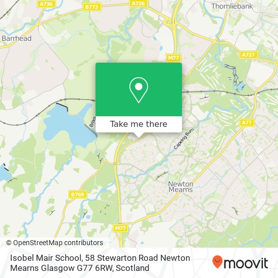 Isobel Mair School, 58 Stewarton Road Newton Mearns Glasgow G77 6RW map