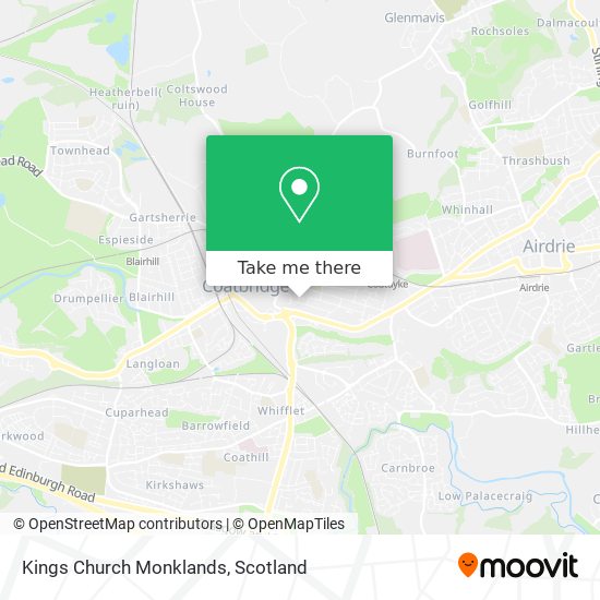 Kings Church Monklands map