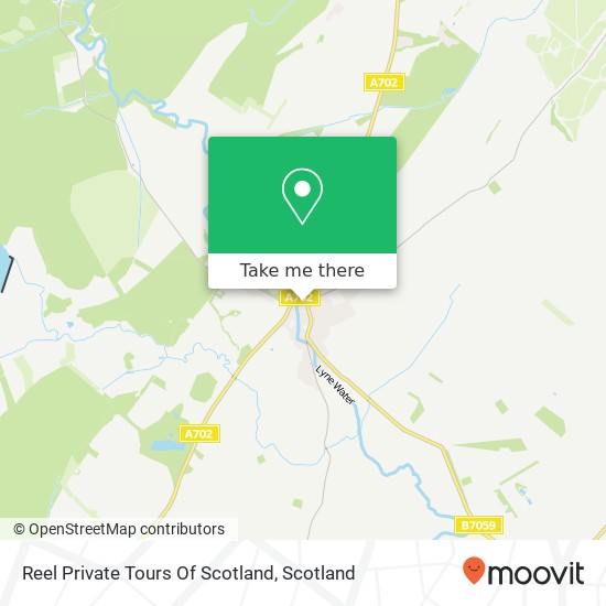 Reel Private Tours Of Scotland map