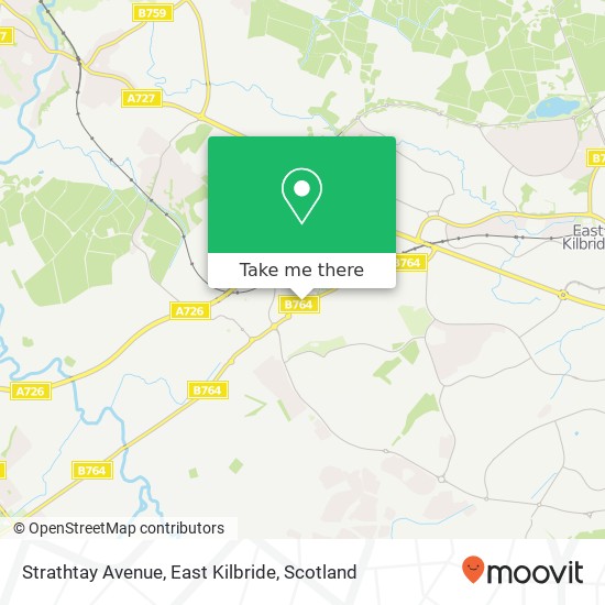 Strathtay Avenue, East Kilbride map