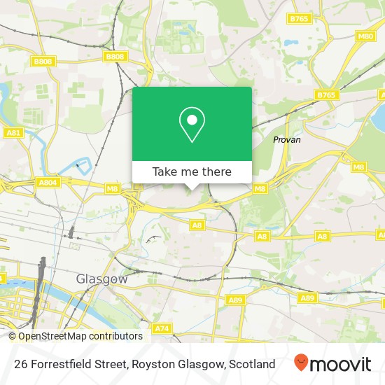 26 Forrestfield Street, Royston Glasgow map
