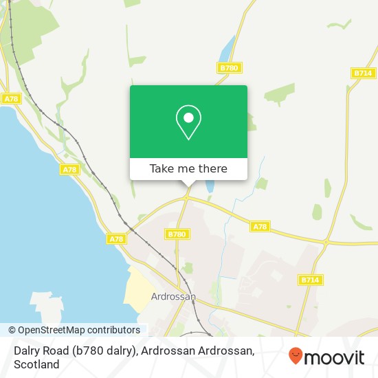 Dalry Road (b780 dalry), Ardrossan Ardrossan map