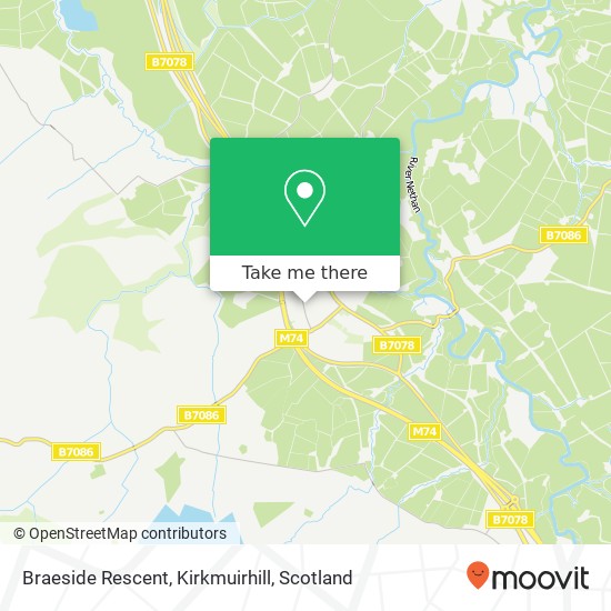 Braeside Rescent, Kirkmuirhill map