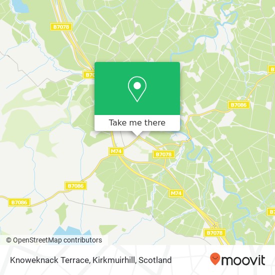 Knoweknack Terrace, Kirkmuirhill map