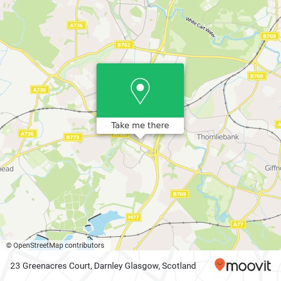 23 Greenacres Court, Darnley Glasgow map