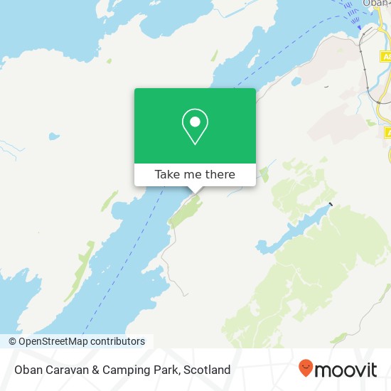 Oban Caravan & Camping Park map