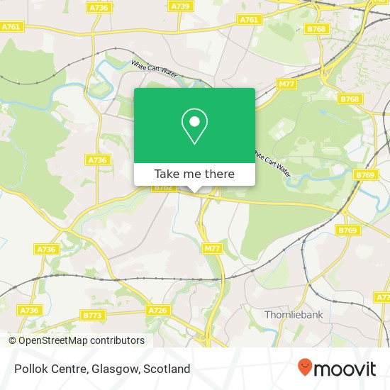 Pollok Centre, Glasgow map