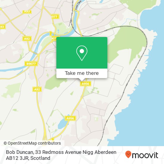 Bob Duncan, 33 Redmoss Avenue Nigg Aberdeen AB12 3JR map