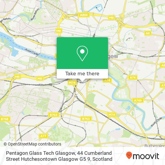 Pentagon Glass Tech Glasgow, 44 Cumberland Street Hutchesontown Glasgow G5 9 map