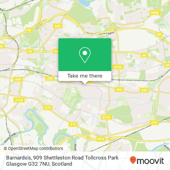 Barnardo's, 909 Shettleston Road Tollcross Park Glasgow G32 7NU map