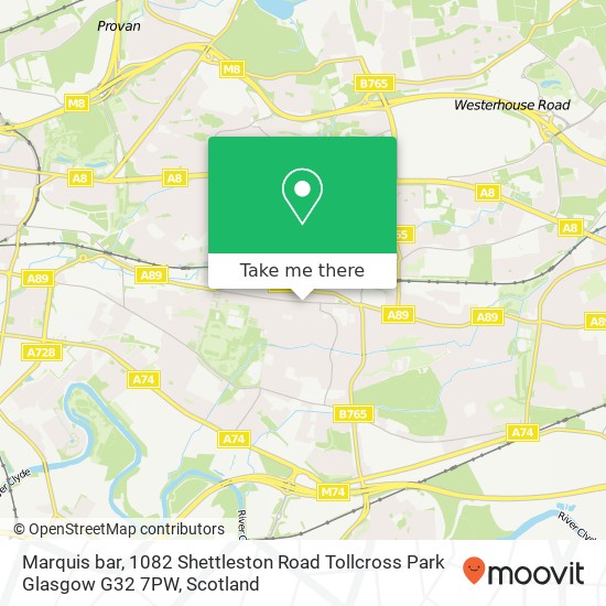 Marquis bar, 1082 Shettleston Road Tollcross Park Glasgow G32 7PW map