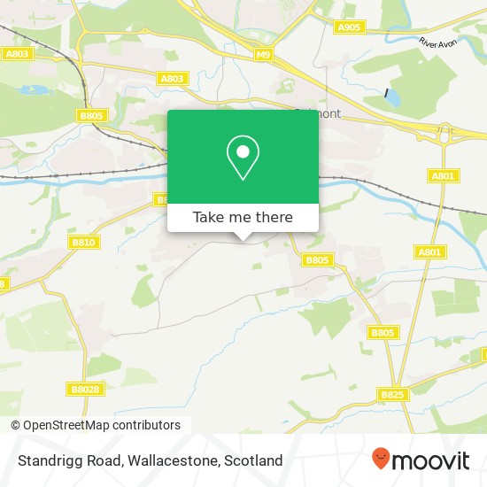 Standrigg Road, Wallacestone map