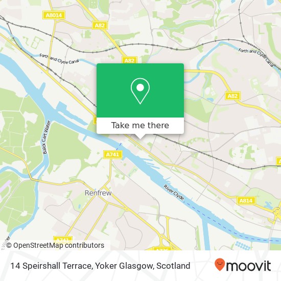 14 Speirshall Terrace, Yoker Glasgow map