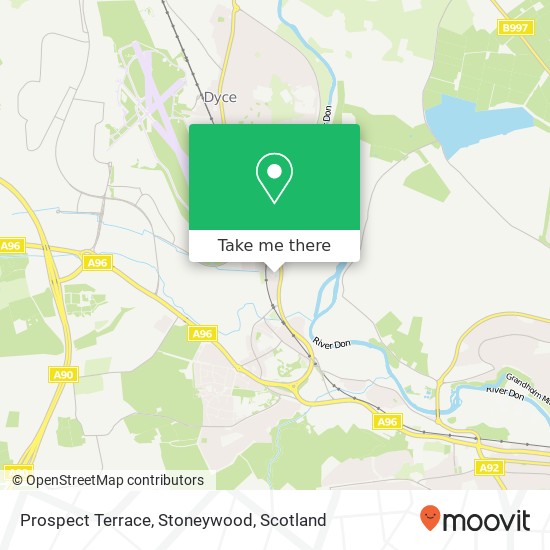 Prospect Terrace, Stoneywood map