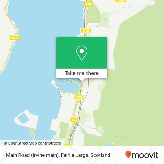 Main Road (irvine main), Fairlie Largs map